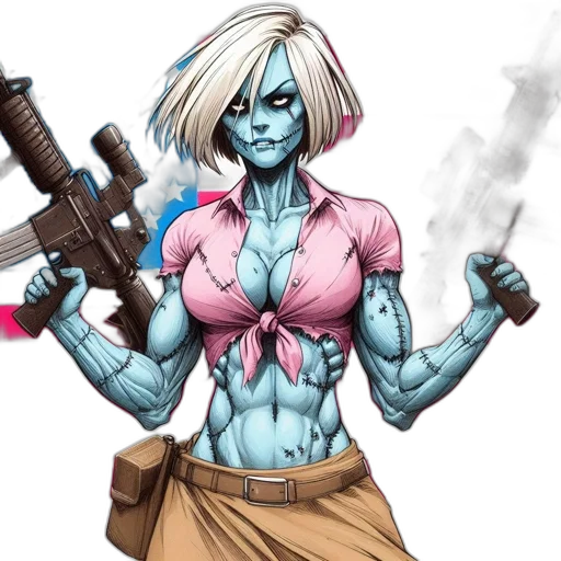 comic book art, concept art, fantasy art, pixel art transparent PNG cut-out
