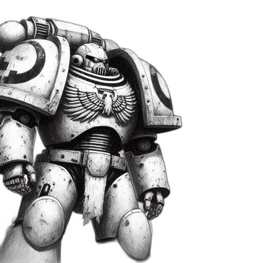 robot, weapon, concept art, photorealistic transparent PNG cut-out