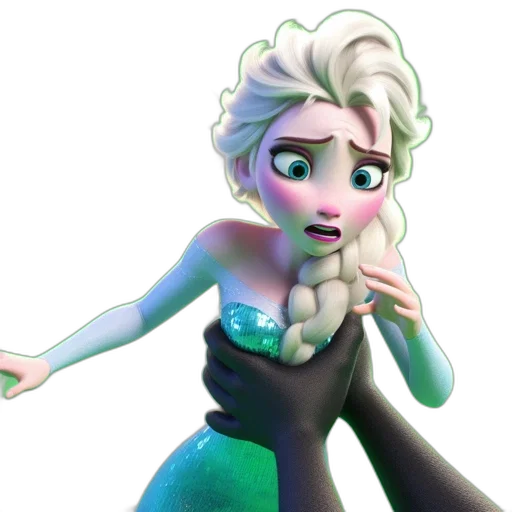 dress, 3d render, concept art, cartoon transparent PNG cut-out