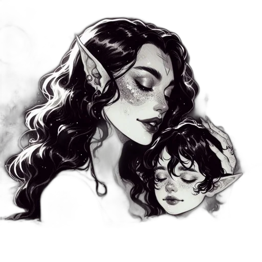 fantasy art, concept art, watercolor, comic book art transparent PNG cut-out
