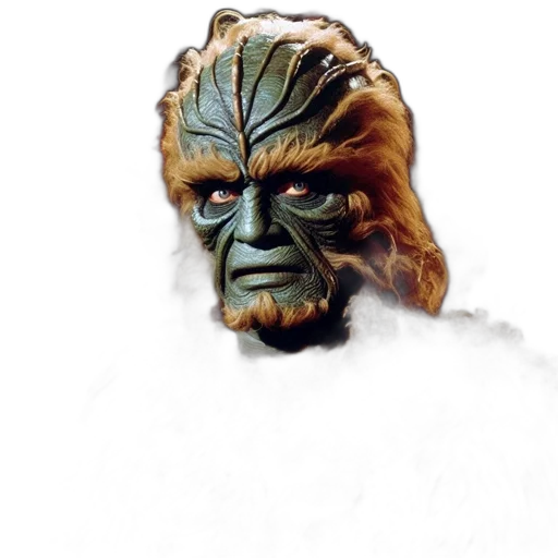 mask, face, creature, staff transparent PNG cut-out