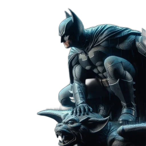 comic book art, concept art, batman, stands transparent PNG cut-out