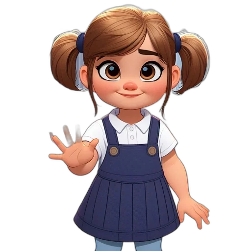 staff, face, dress, cartoon transparent PNG cut-out