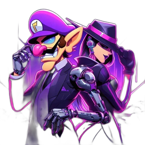 weapon, robot, concept art, pixel art transparent PNG cut-out