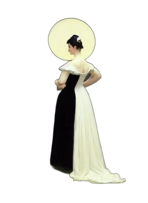 dress, staff, hat, crown transparent PNG cut-out