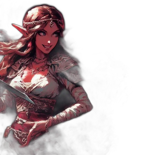 fantasy art, comic book art, concept art, pixel art transparent PNG cut-out