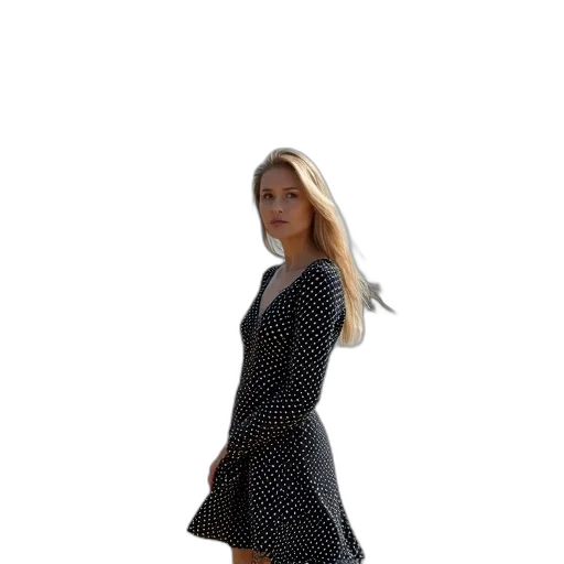 dress, jacket, staff, shoes transparent PNG cut-out