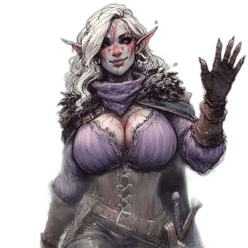 fantasy art, concept art, comic book art, pixel art transparent PNG cut-out