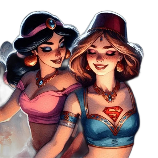 jewelry, hat, comic book art, concept art transparent PNG cut-out