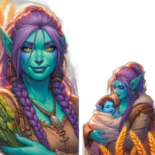 fantasy art, concept art, comic book art, pixel art transparent PNG cut-out