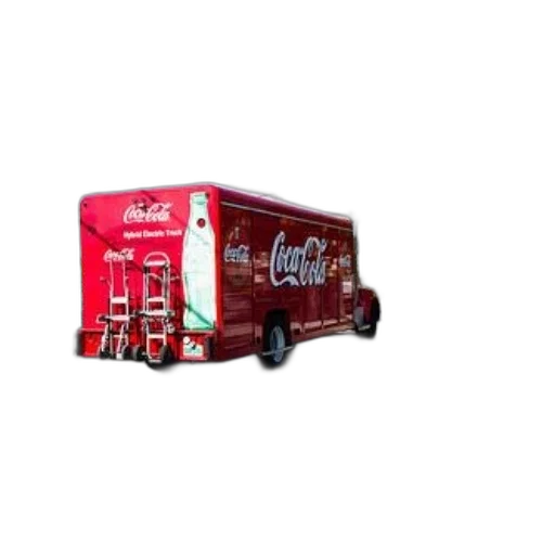 food, 3d render, coca-cola, truck transparent PNG cut-out