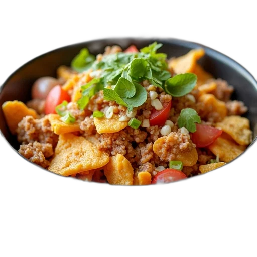 food, photorealistic, taco, salad transparent PNG cut-out