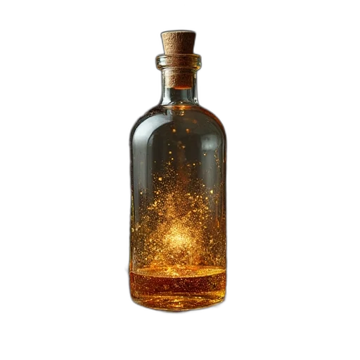 bottle, crown, hair, dress transparent PNG cut-out