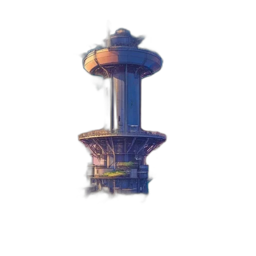 robot, building, weapon, hat transparent PNG cut-out