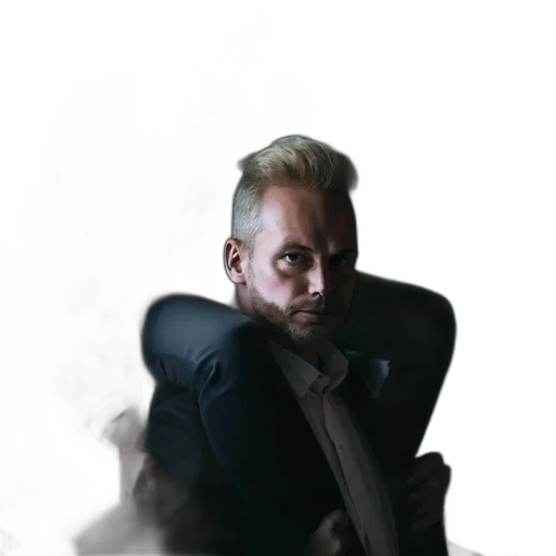 staff, jacket, face, robot transparent PNG cut-out