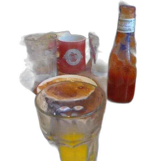 food, bottle, 3d render, photorealistic transparent PNG cut-out