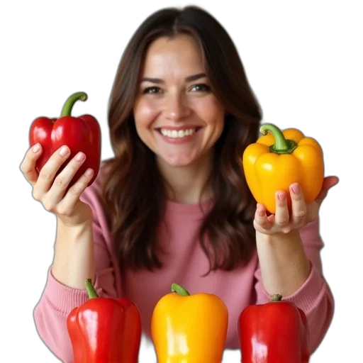 food, face, photorealistic, colorful transparent PNG cut-out