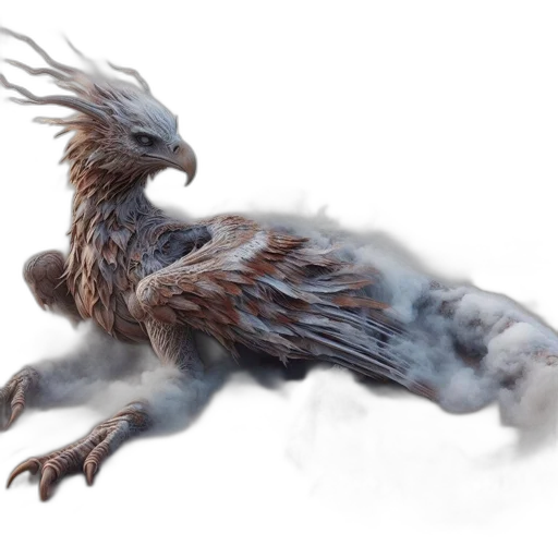 dragon, creature, hair, animal transparent PNG cut-out