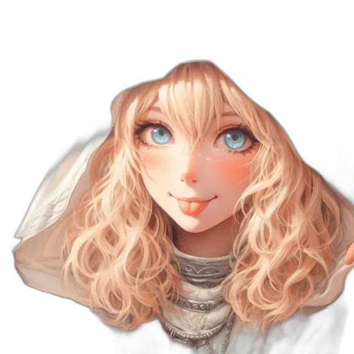 face, robot, dress, hair transparent PNG cut-out