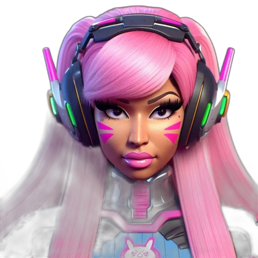 3d render, concept art, vaporwave, photorealistic transparent PNG cut-out