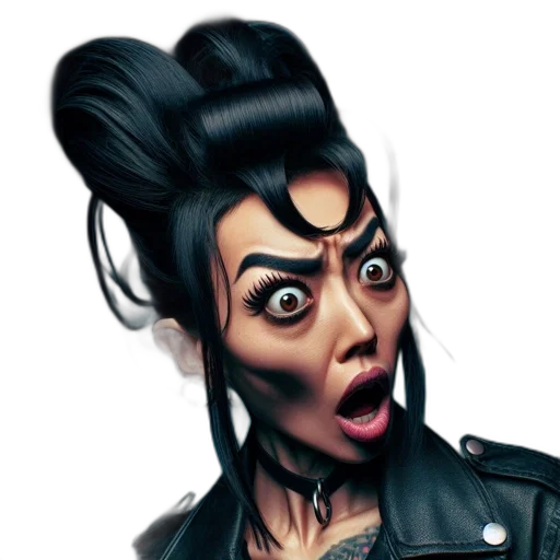 face, concept art, cartoon, photorealistic transparent PNG cut-out
