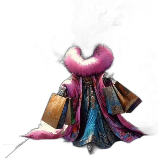 dress, jacket, jewelry, mask transparent PNG cut-out