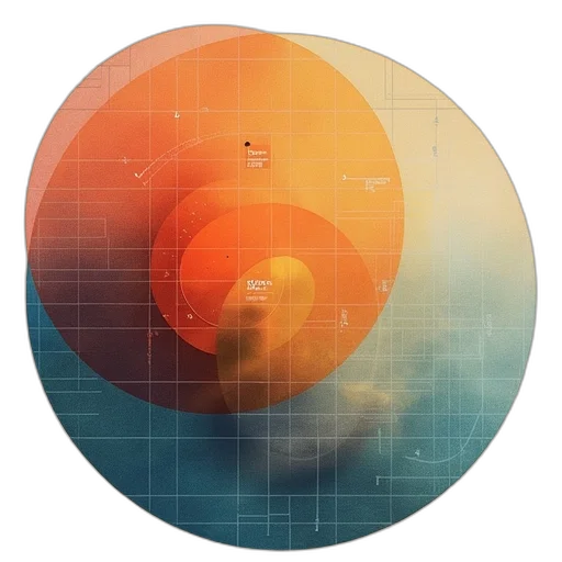 umbrella, concept art, 3d render, outer space transparent PNG cut-out