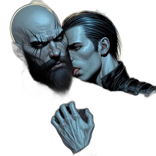 mask, face, comic book art, concept art transparent PNG cut-out