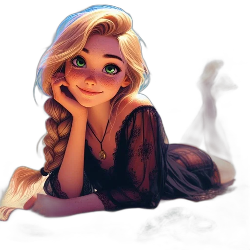 dress, face, fantasy art, concept art transparent PNG cut-out