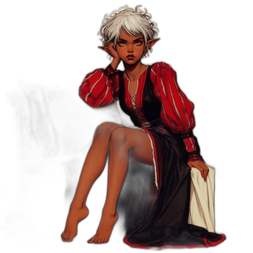 dress, concept art, fantasy art, pixel art transparent PNG cut-out