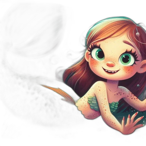creature, concept art, fantasy art, watercolor transparent PNG cut-out