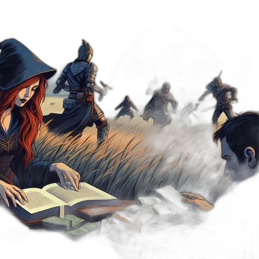 concept art, fantasy art, comic book art, pixel art transparent PNG cut-out