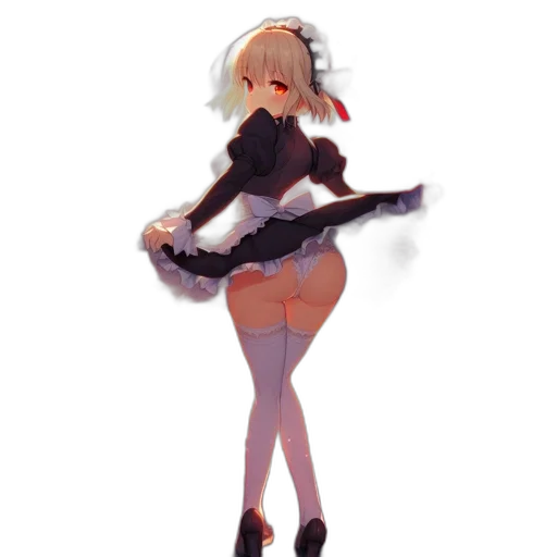 dress, weapon, staff, robot transparent PNG cut-out