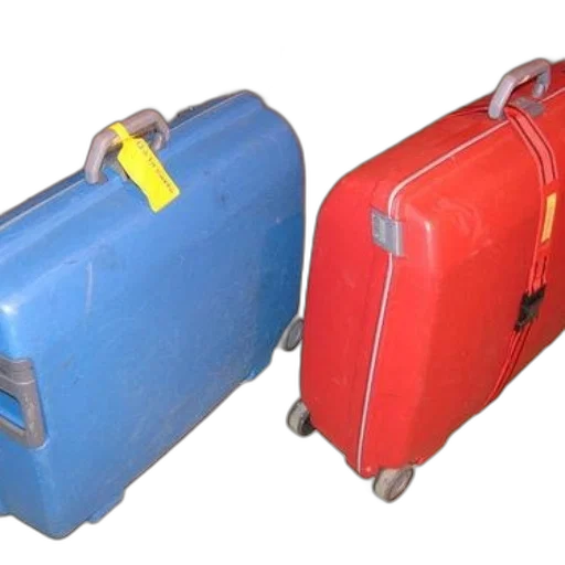 weapon, 3d render, two, suitcases transparent PNG cut-out