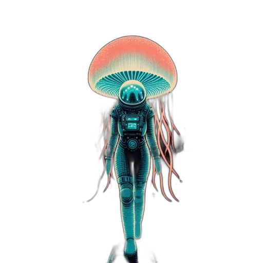 robot, hair, creature, hat transparent PNG cut-out