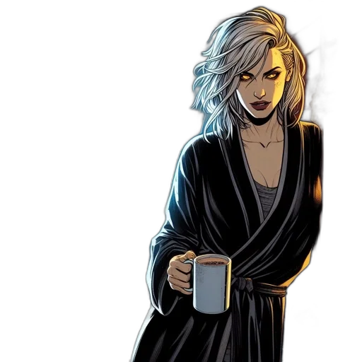 comic book art, concept art, cartoon, fantasy art transparent PNG cut-out