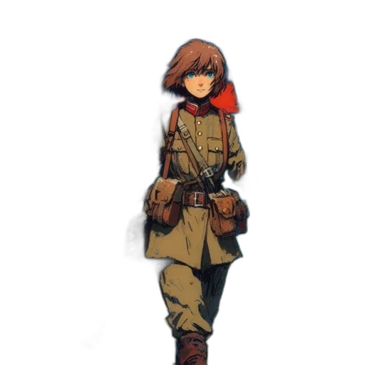 jacket, staff, weapon, concept art transparent PNG cut-out