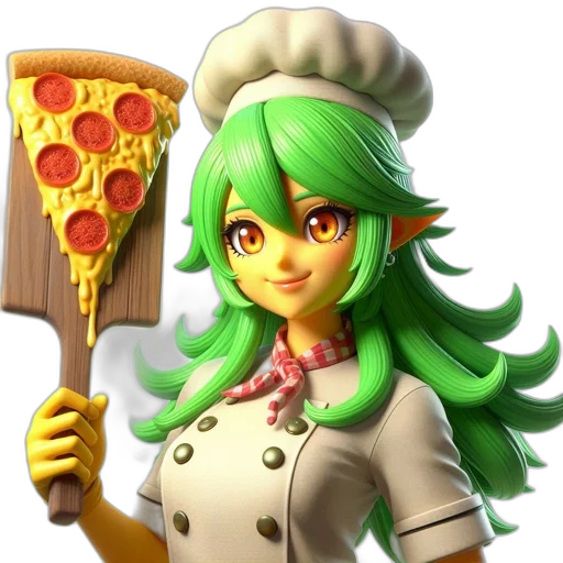 staff, food, weapon, 3d render transparent PNG cut-out