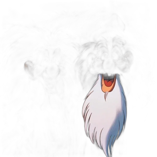 hair, dragon, creature, animal transparent PNG cut-out