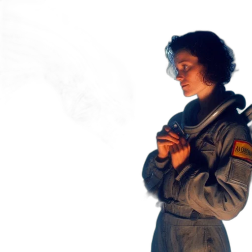 jacket, staff, robot, concept art transparent PNG cut-out