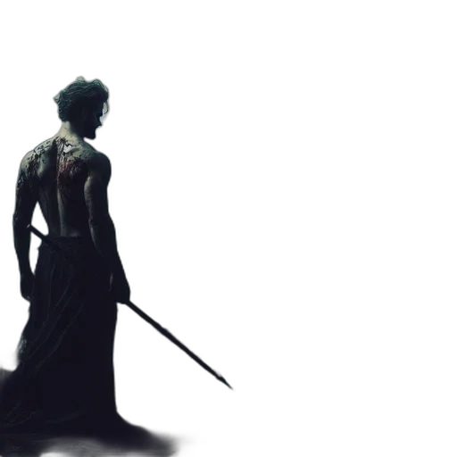 sword, weapon, staff, dress transparent PNG cut-out