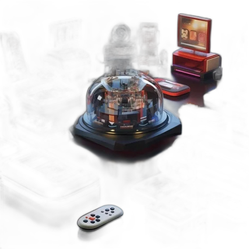 robot, concept art, 3d render, photorealistic transparent PNG cut-out