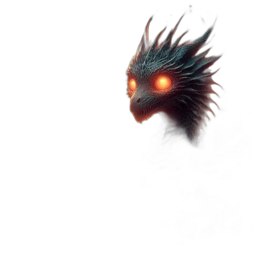 dragon, creature, mask, animal transparent PNG cut-out