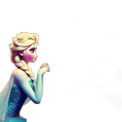 dress, cartoon, 3d render, concept art transparent PNG cut-out
