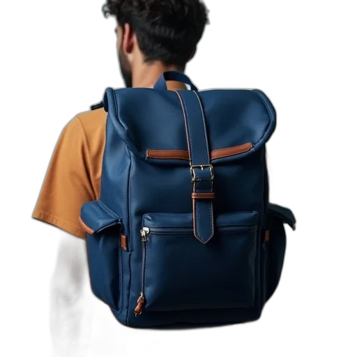 jacket, staff, face, 3d render transparent PNG cut-out
