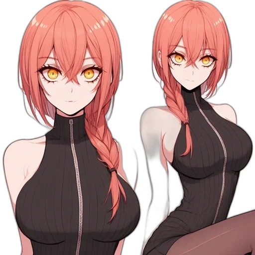 dress, jacket, anime, concept art transparent PNG cut-out