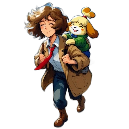 staff, jacket, pixel art, concept art transparent PNG cut-out