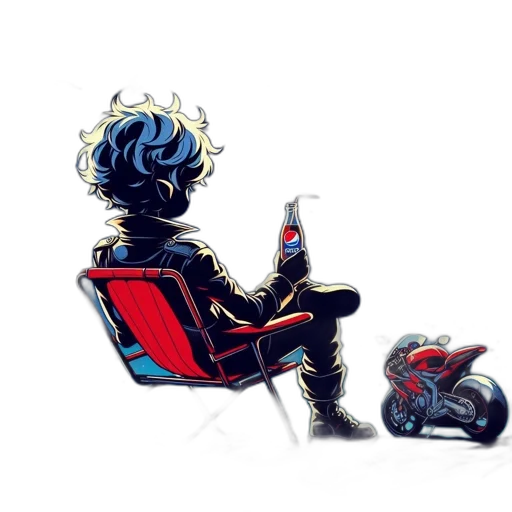 robot, jacket, concept art, pixel art transparent PNG cut-out