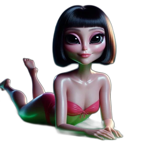 jewelry, creature, 3d render, cartoon transparent PNG cut-out