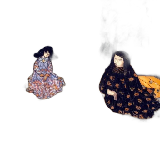dress, mask, jewelry, umbrella transparent PNG cut-out
